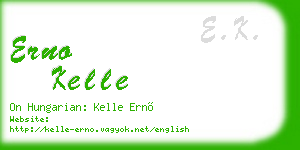 erno kelle business card