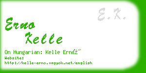 erno kelle business card